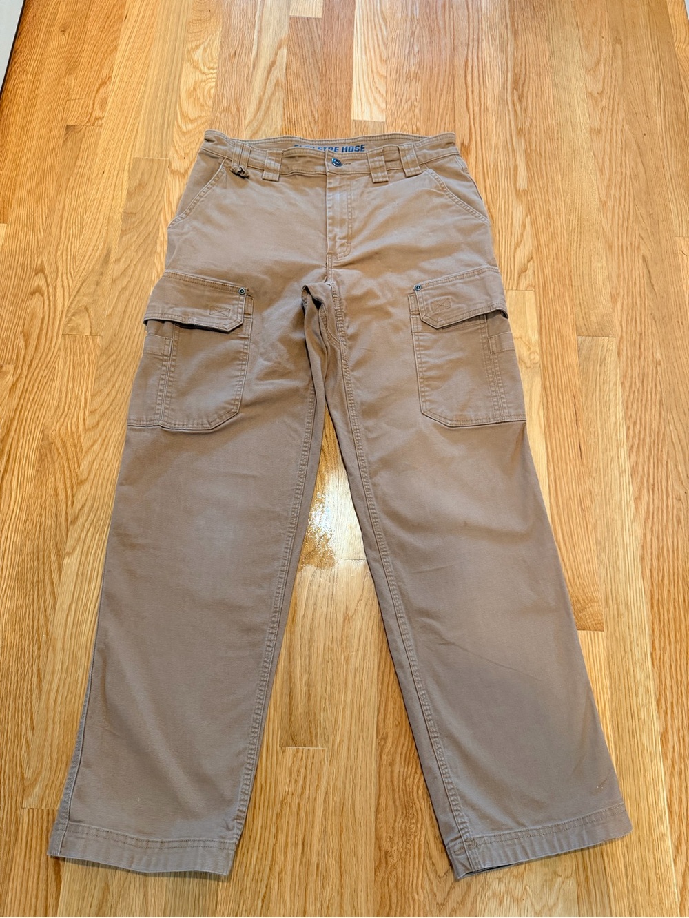 Men's DuluthFlex Fire Hose Relaxed Fit Cargo Work Pants - Brown - 33 x 32